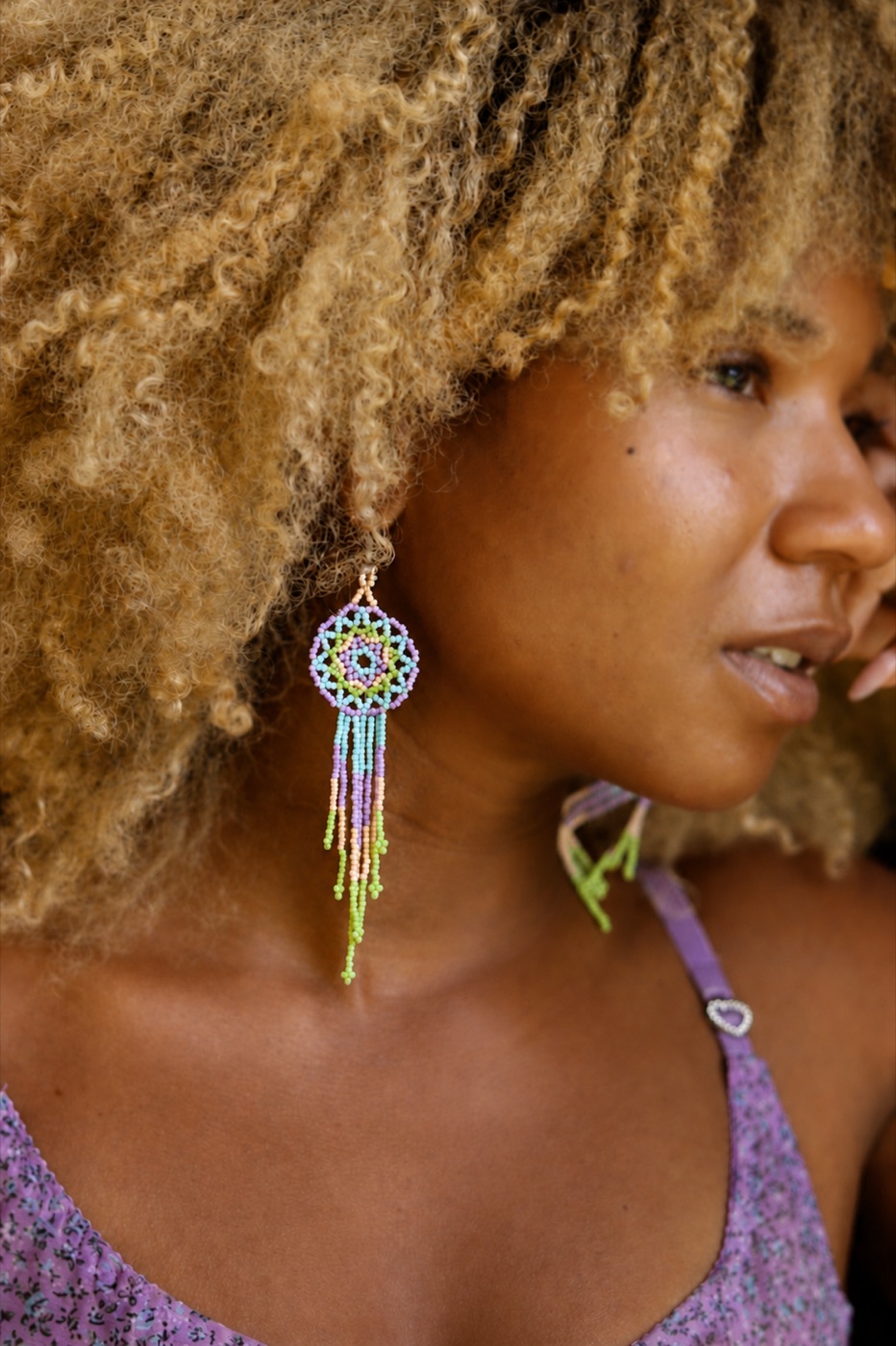 Pastel Fringe Earrings