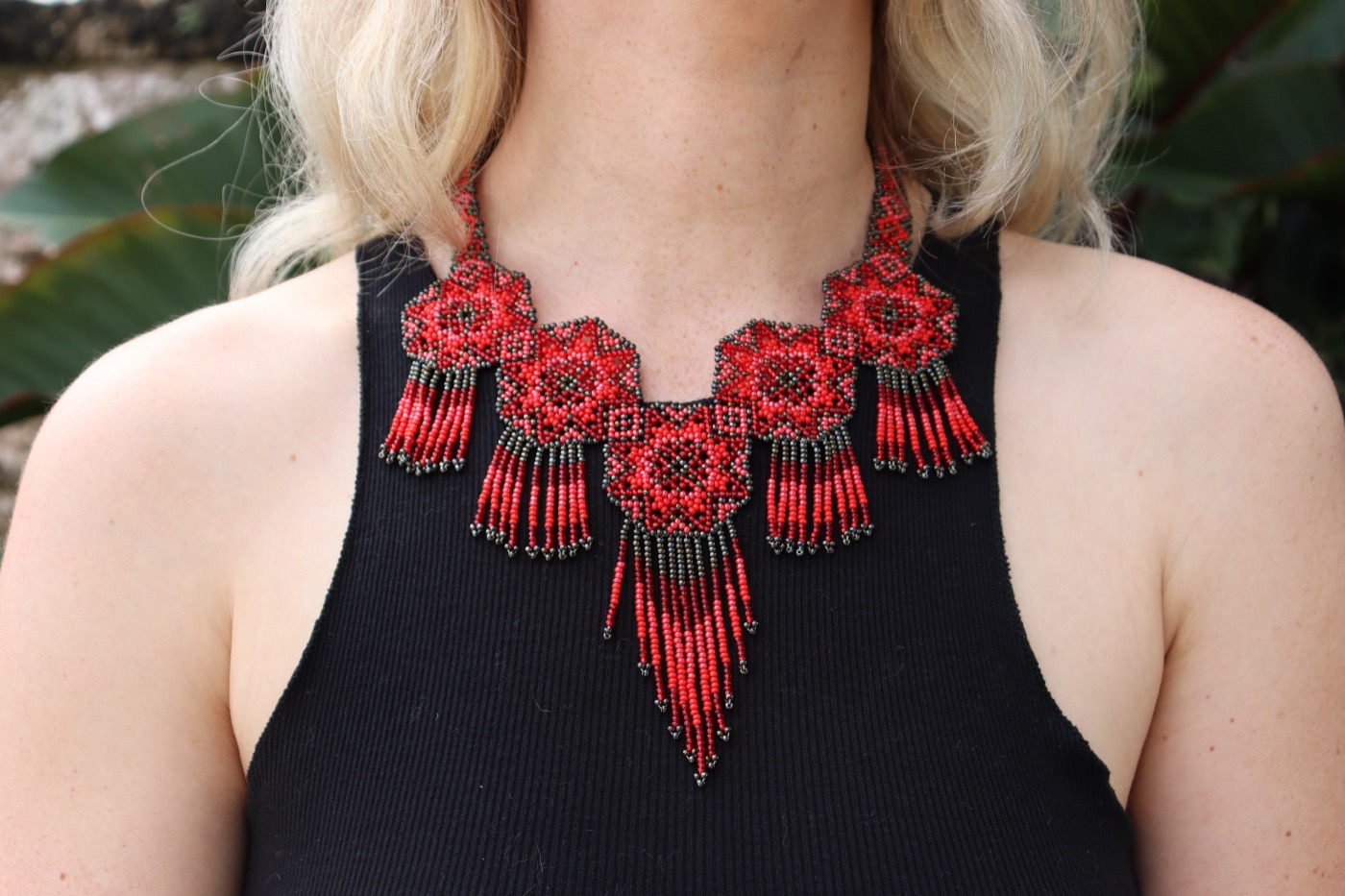 Peyote Statement Necklace
