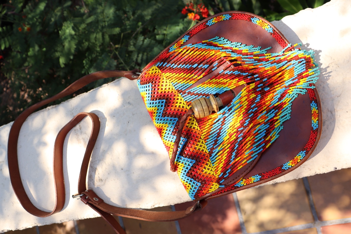 Woodstock Leather Fringe Purse